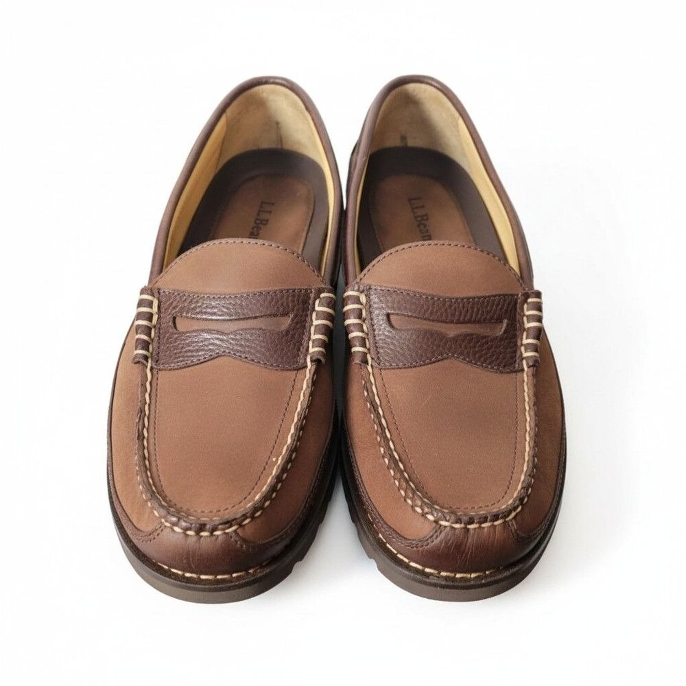 Mens Brown Leather L.L. Bean Loafers Size 9.5 - Picture 7 of 13